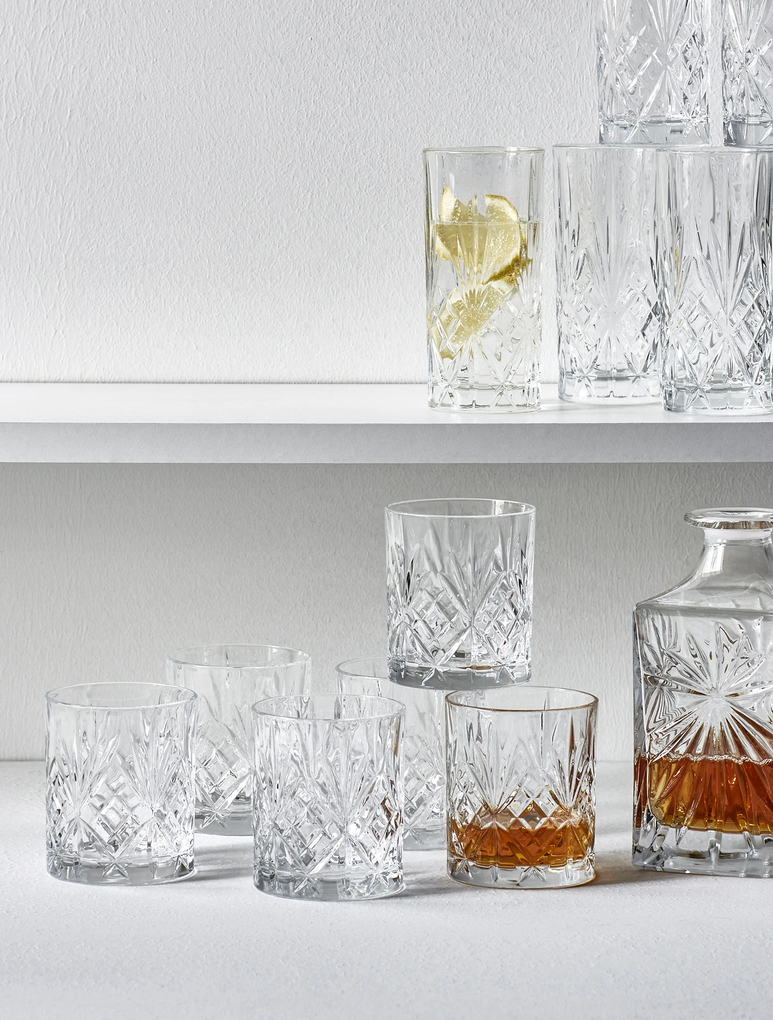 Набор из 6 стаканов для виски Melodia, 310 мл