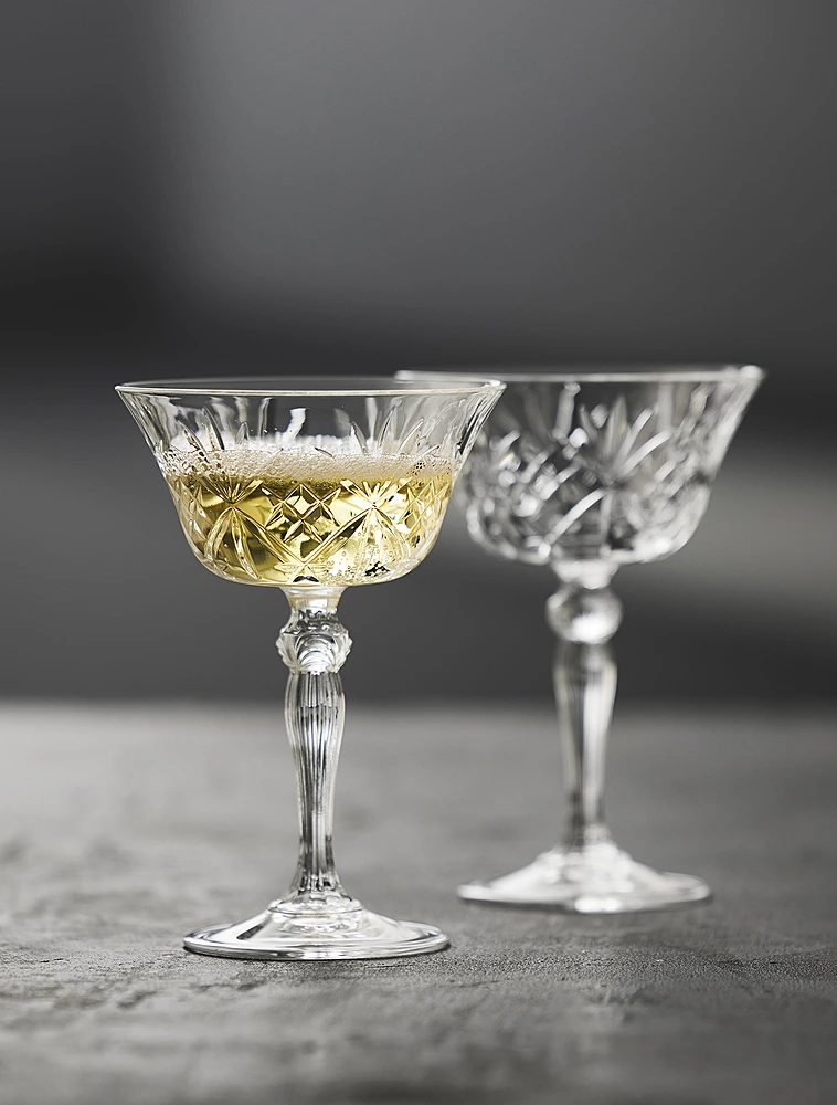 Набор из 4 бокалов для шампанского и мартини Melodia, 260 мл от Lyngby Glas