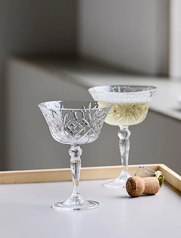 Набор из 4 бокалов для шампанского и мартини Melodia, 260 мл