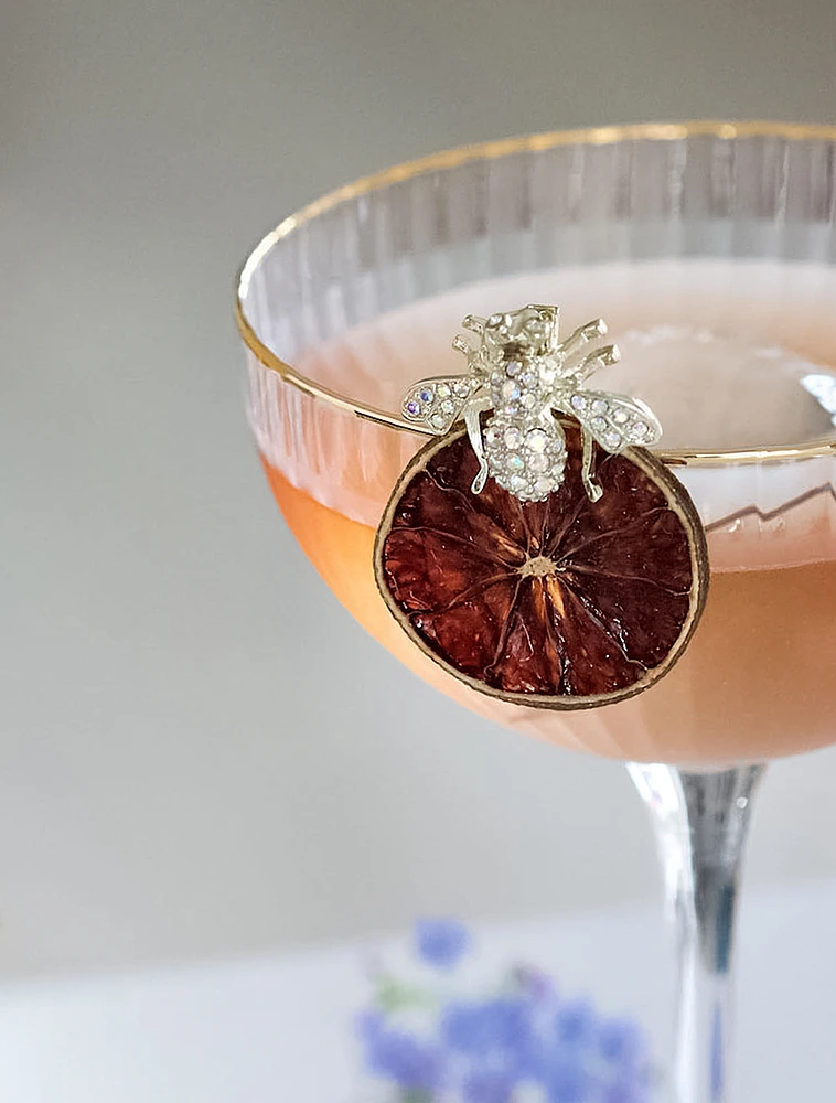 Набор из 4 бокалов для шампанского и мартини Palermo Gold, 315 мл от Lyngby Glas