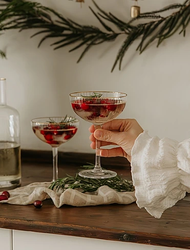 Набор из 4 бокалов для шампанского и мартини Palermo Gold, 315 мл