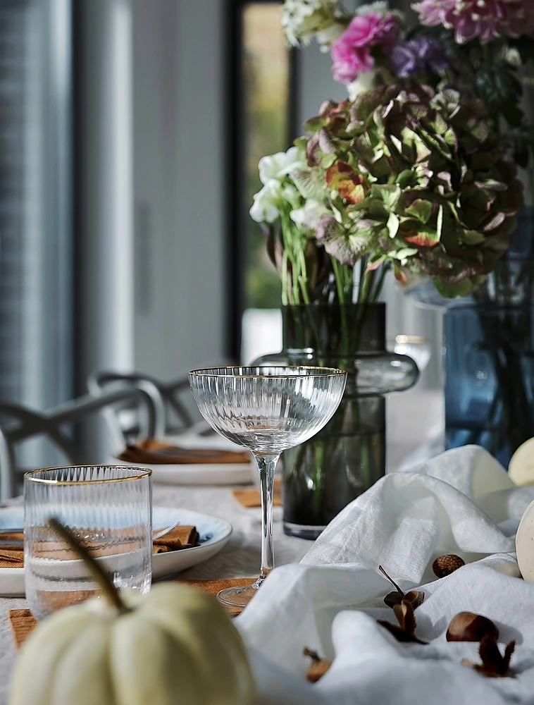 Набор из 4 бокалов для шампанского и мартини Palermo Gold, 315 мл от Lyngby Glas