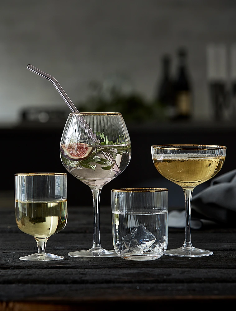 Набор из 4 бокалов для воды Palermo Gold, 300 мл от Lyngby Glas