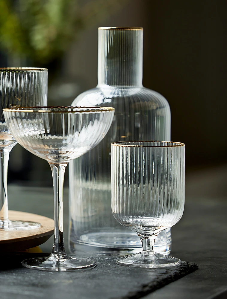 Набор из 4 бокалов для воды Palermo Gold, 300 мл от Lyngby Glas