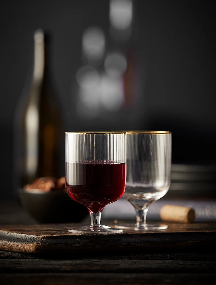 Набор из 4 бокалов для воды Palermo Gold, 300 мл от Lyngby Glas