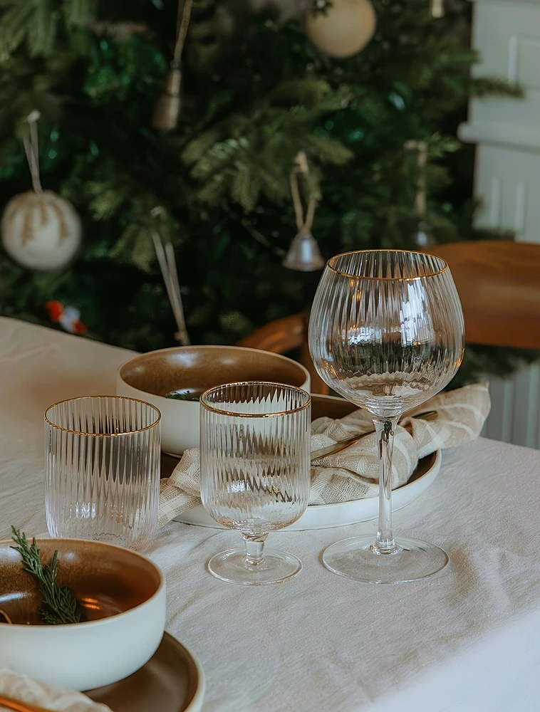 Набор из 4 бокалов для воды Palermo Gold, 300 мл от Lyngby Glas