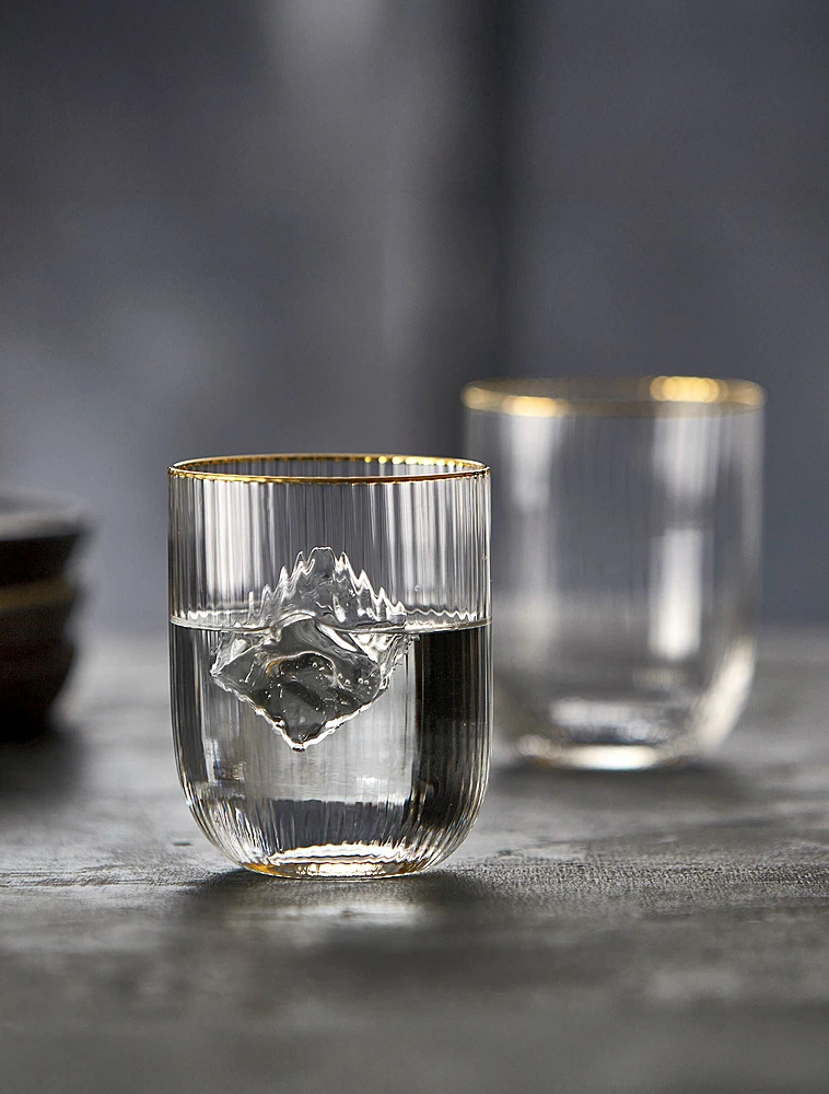 Набор из 4 стаканов для воды Palermo Gold, 350 мл от Lyngby Glas