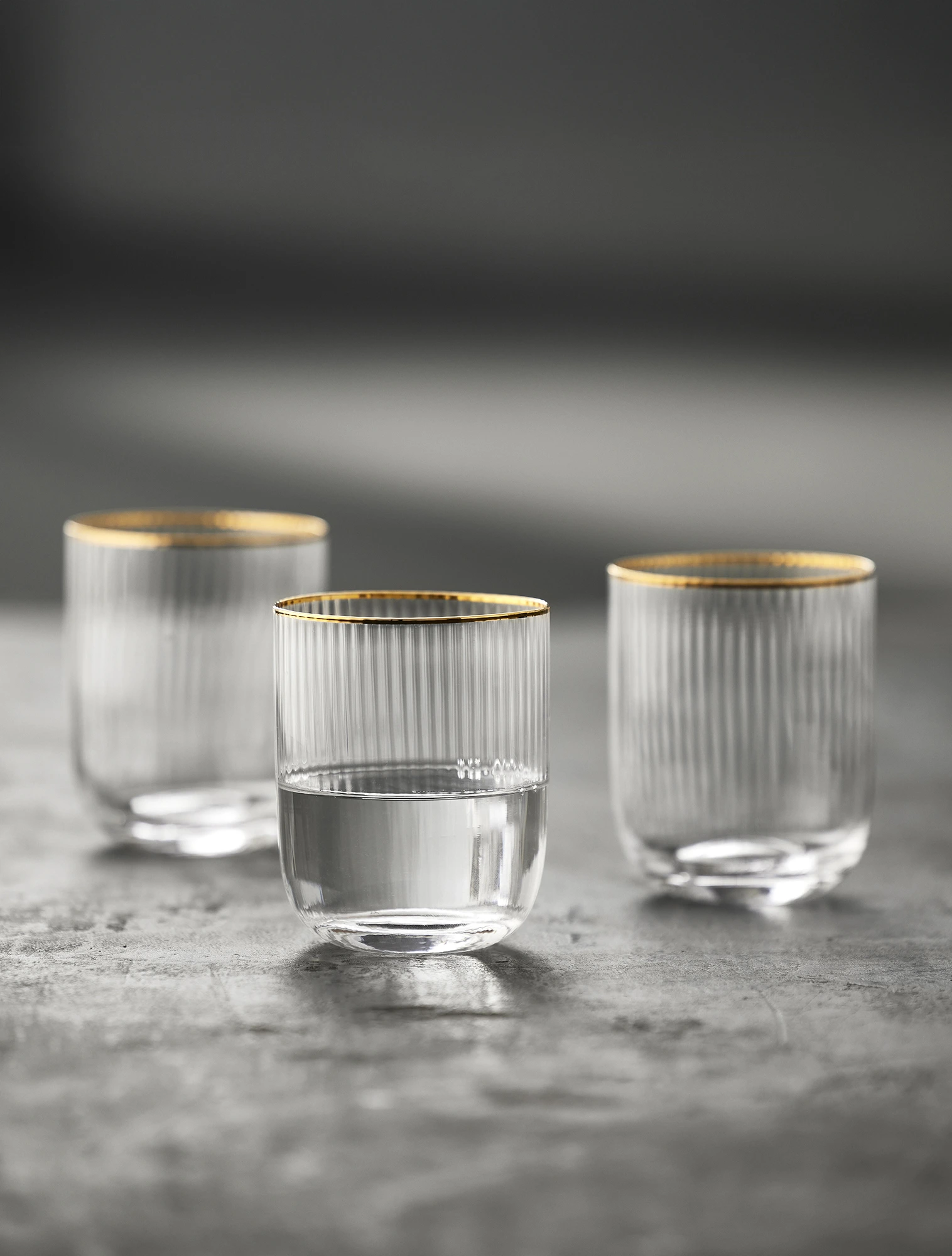 Набор из 4 стаканов для воды Palermo Gold, 350 мл