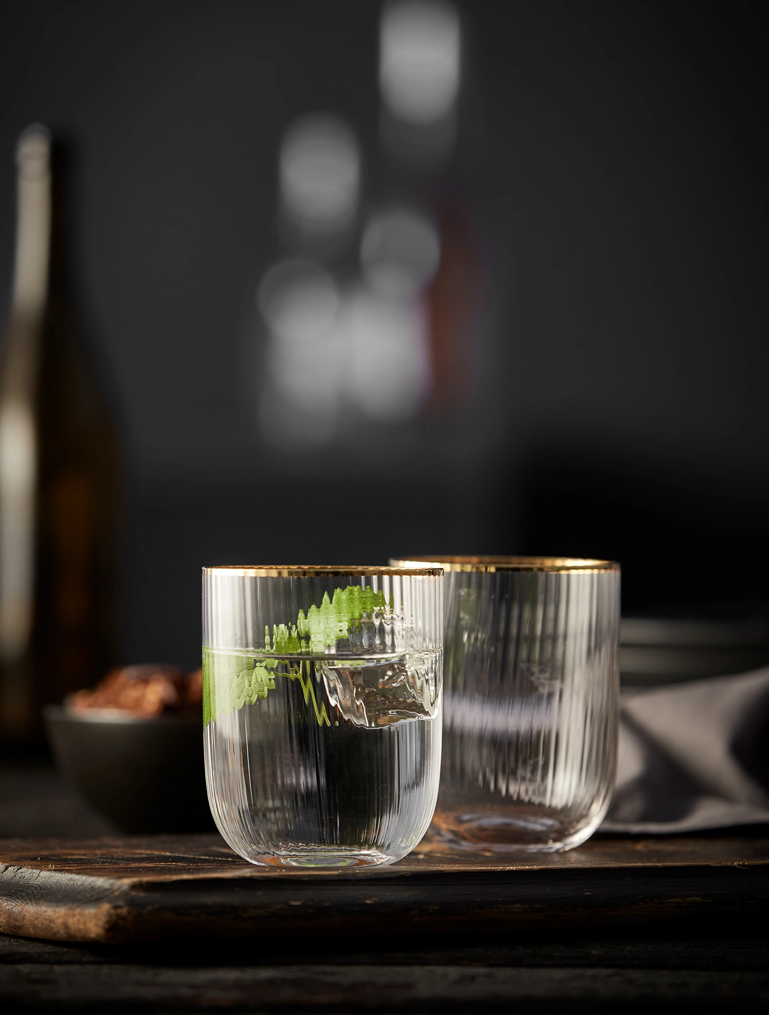 Набор из 4 стаканов для воды Palermo Gold, 350 мл