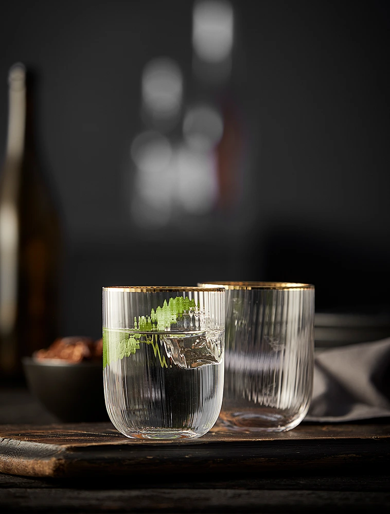 Набор из 4 стаканов для воды Palermo Gold, 350 мл от Lyngby Glas