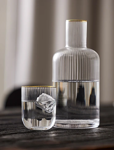 Набор из 4 стаканов для воды Palermo Gold, 350 мл