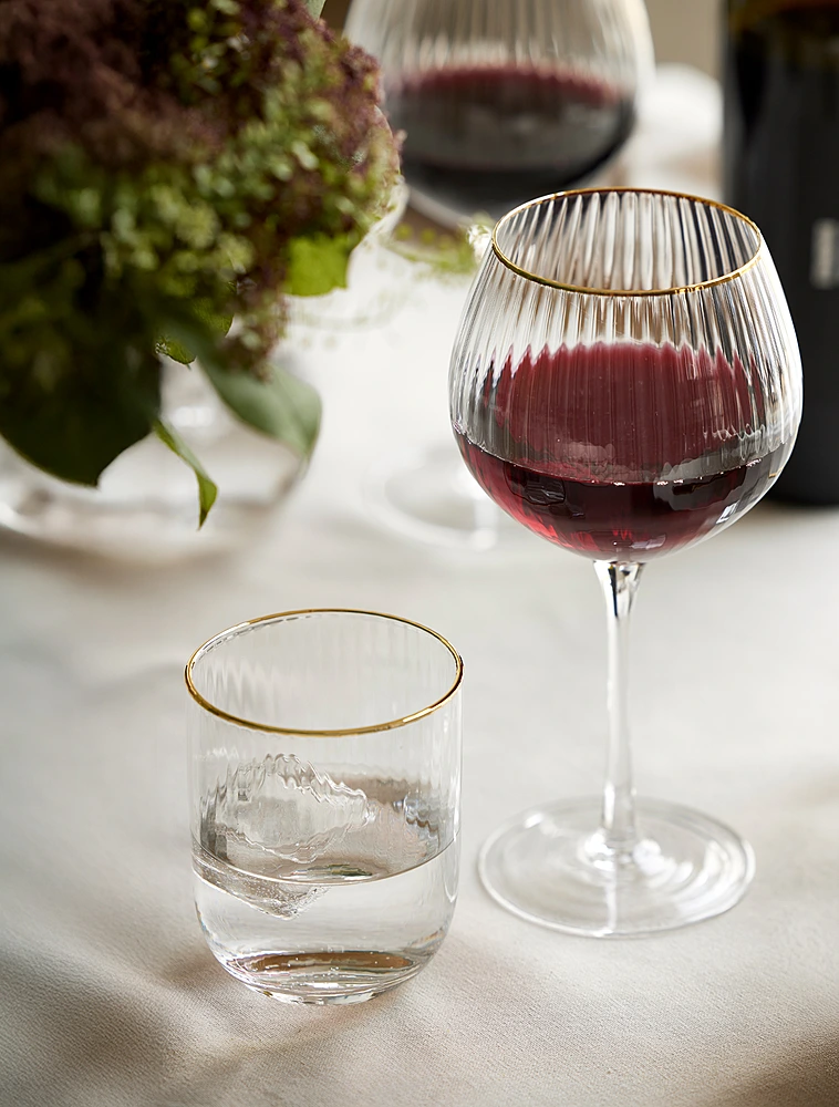 Набор из 4 стаканов для воды Palermo Gold, 350 мл от Lyngby Glas