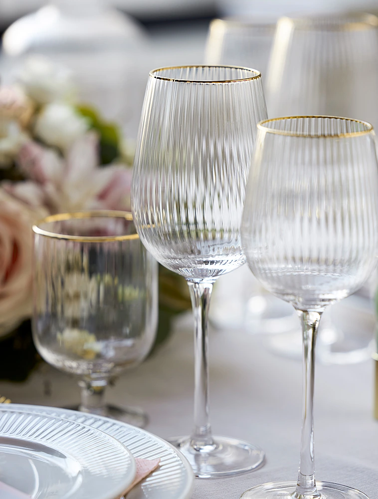 Набор из 4 бокалов для красного вина Palermo Gold, 400 мл от Lyngby Glas