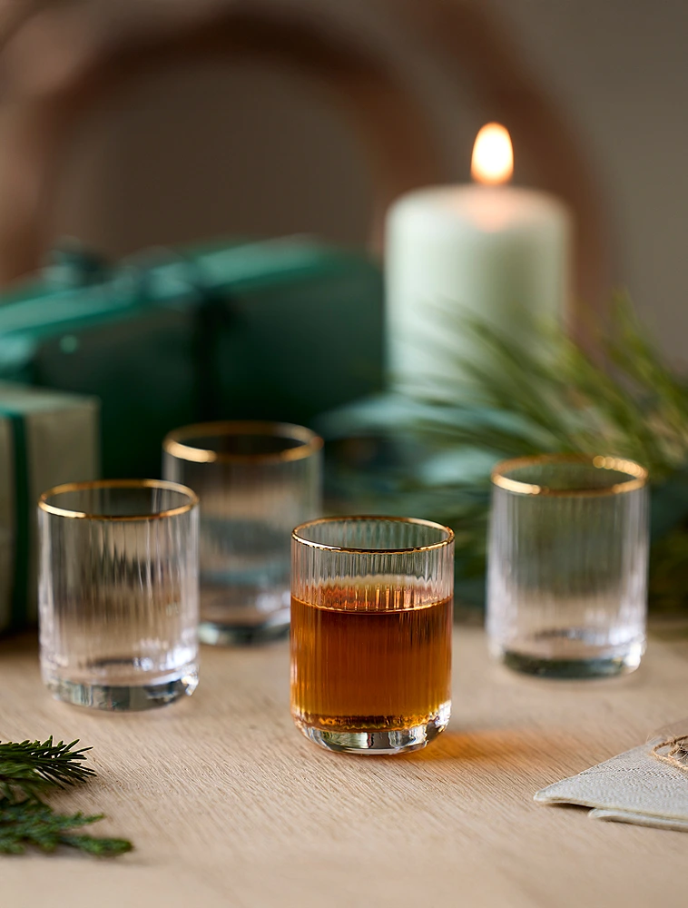 Набор из 6 стопок Palermo Gold, 60 мл от Lyngby Glas