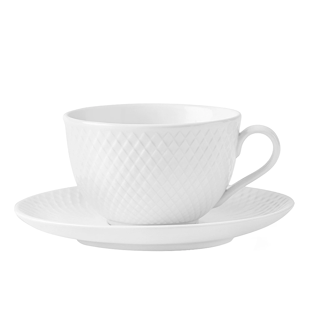 Чайная пара Rhombe, 240 мл от Lyngby Porcelaen