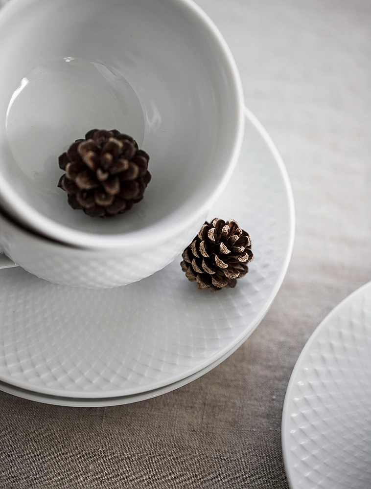 Чайная пара Rhombe, 240 мл от Lyngby Porcelaen