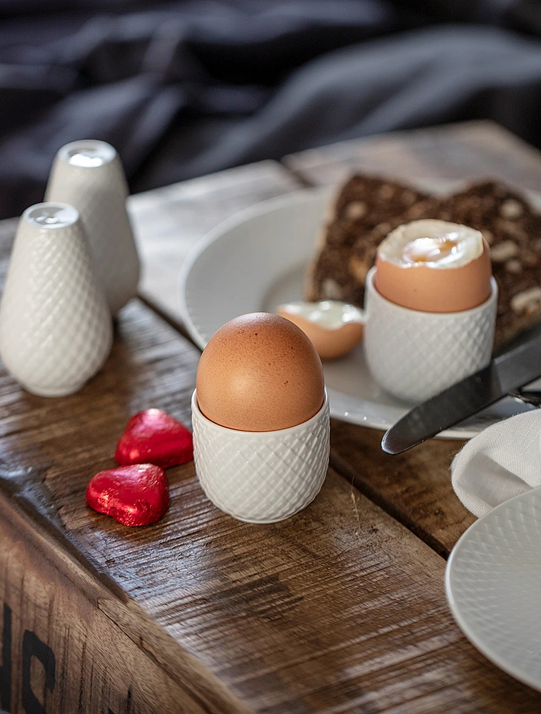 Набор из 2 подставок для яиц Rhombe, 4,5 см от Lyngby Porcelaen