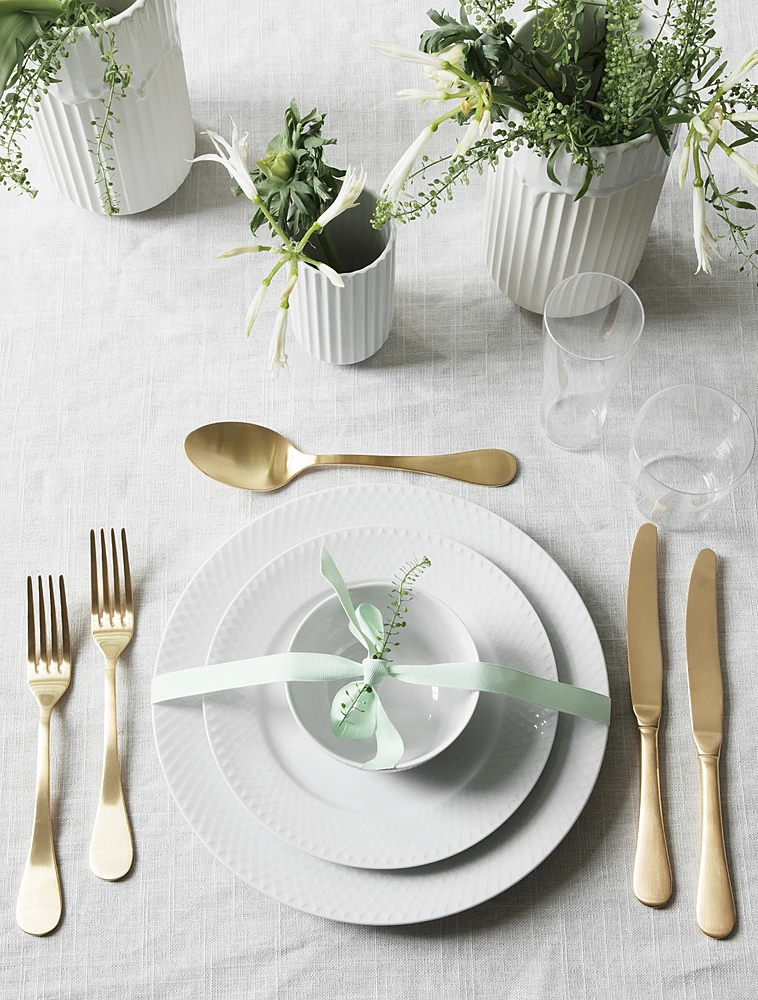 Обеденная тарелка Rhombe, 27 см от Lyngby Porcelaen