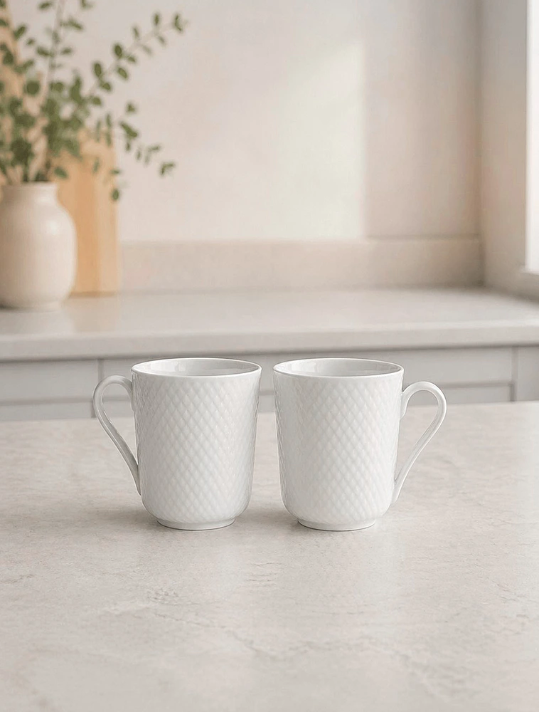 Набор из 2 кружек Rhombe, 330 мл от Lyngby Porcelaen