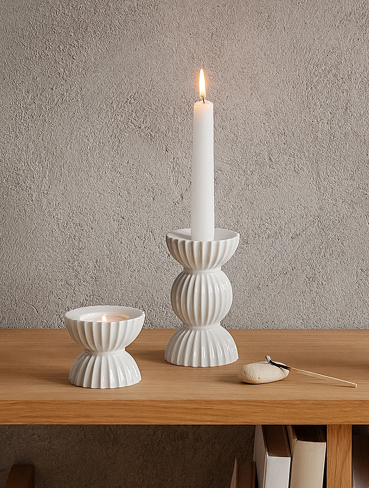 Подсвечник Tura, 12,5 см от Lyngby Porcelaen