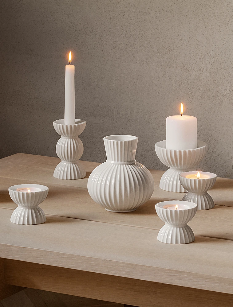 Подсвечник Tura, 12,5 см от Lyngby Porcelaen
