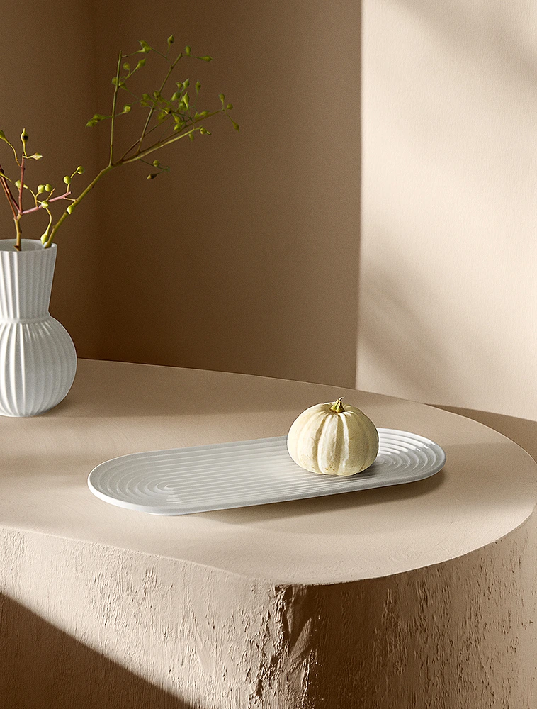 Плоское блюдо Tura, 34 см от Lyngby Porcelaen