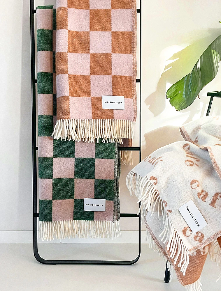 Плед Checkerboard, 130х200 см от Maison Deux