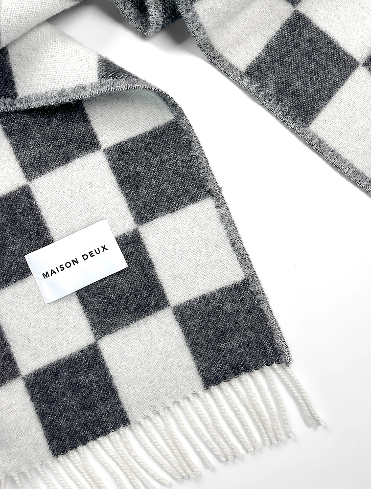 Плед Checkerboard, 130х200 см от Maison Deux