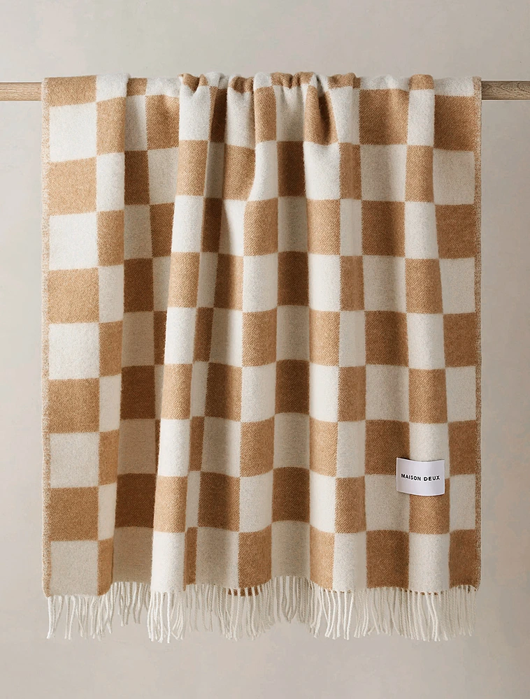 Плед Checkerboard, 130х200 см от Maison Deux