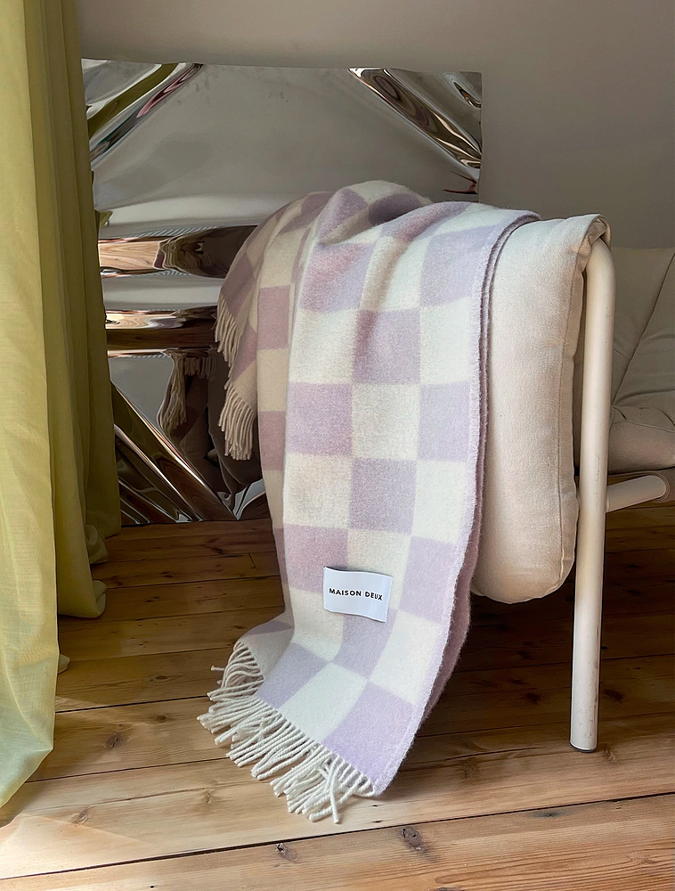 Плед Checkerboard, 130х200 см от Maison Deux
