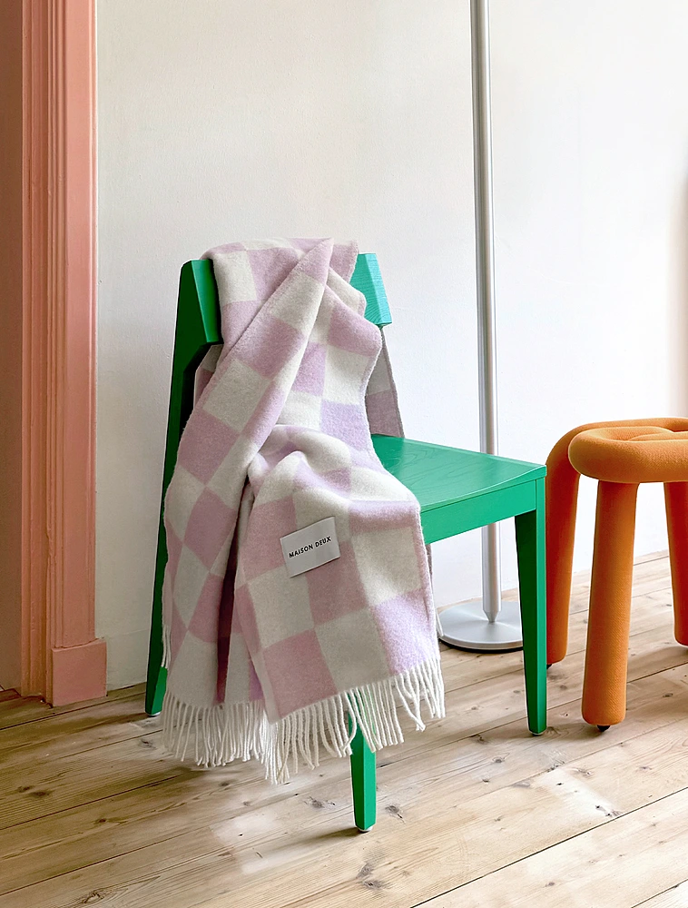 Плед Checkerboard, 130х200 см от Maison Deux