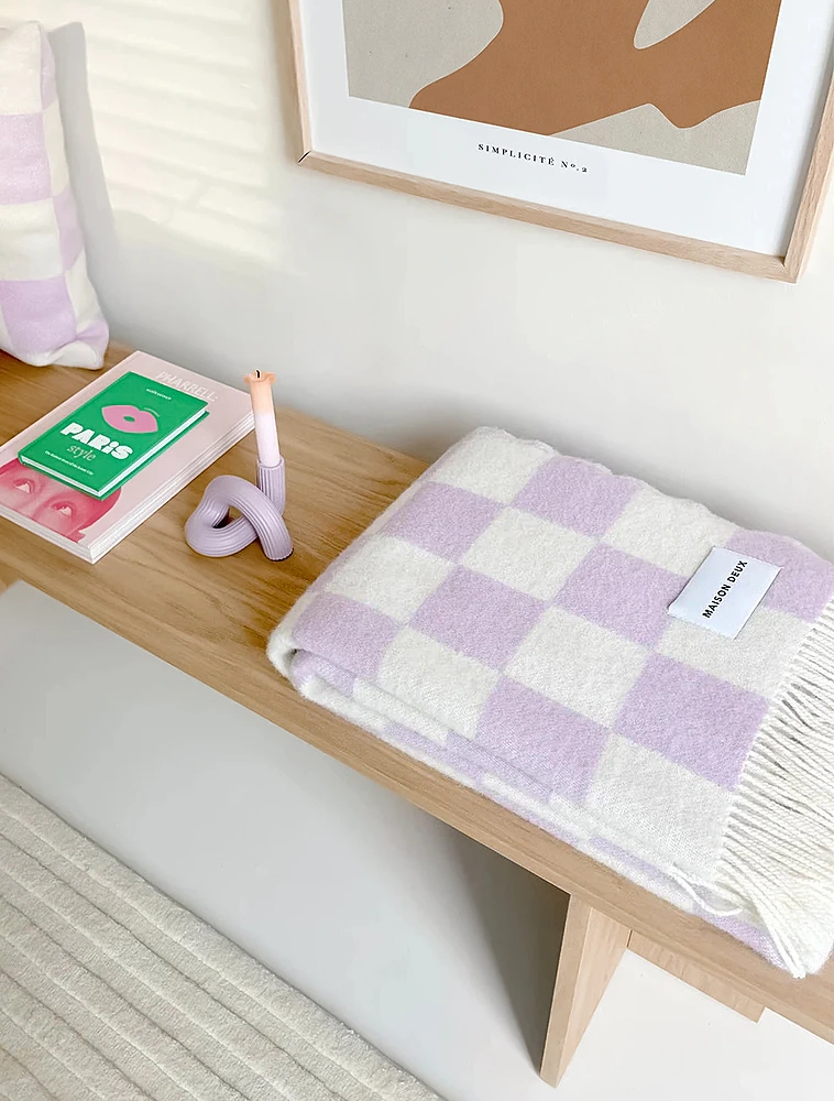 Плед Checkerboard, 130х200 см от Maison Deux
