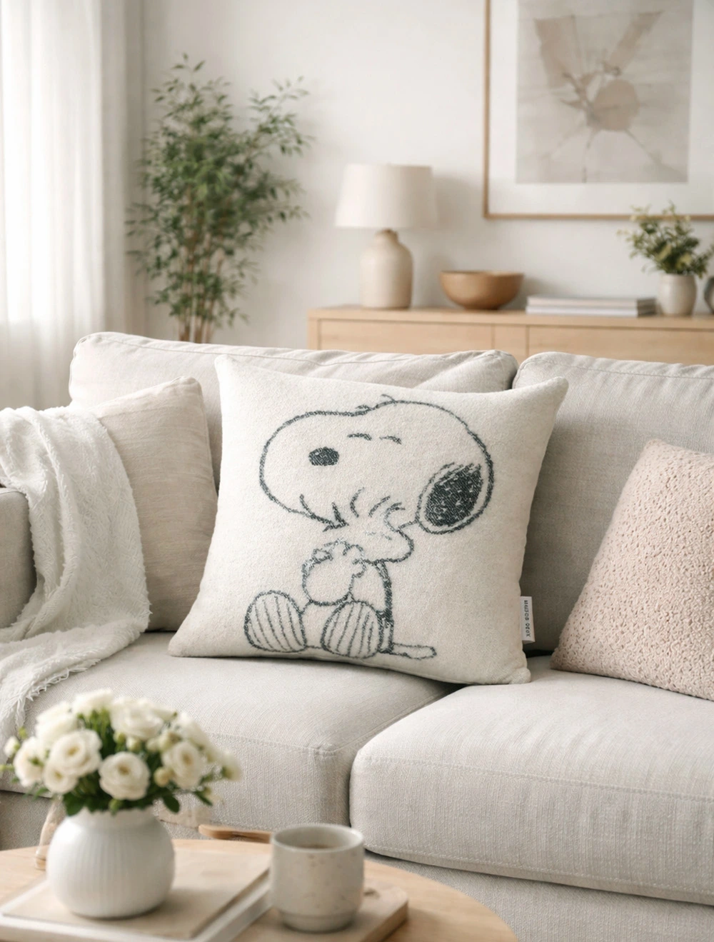 Декоративная наволочка Peanuts, 50х50 см