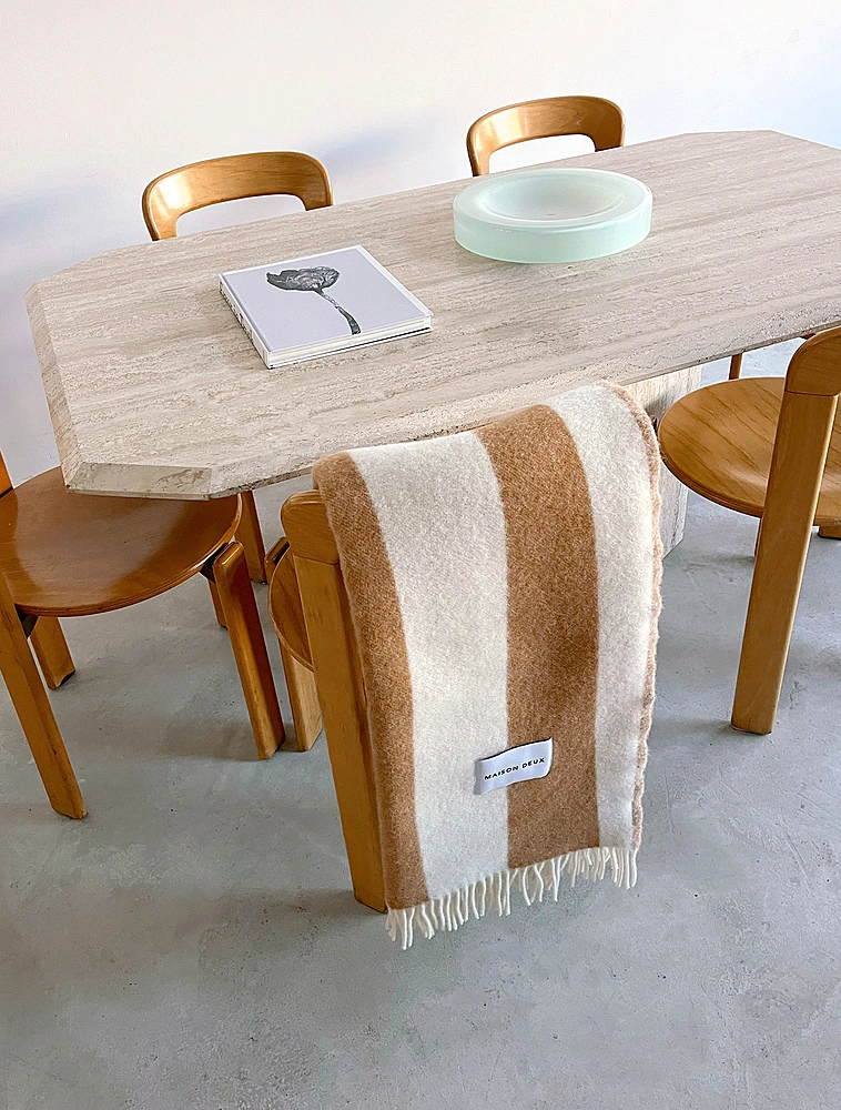 Плед Rough Stripe, 130х200 см от Maison Deux