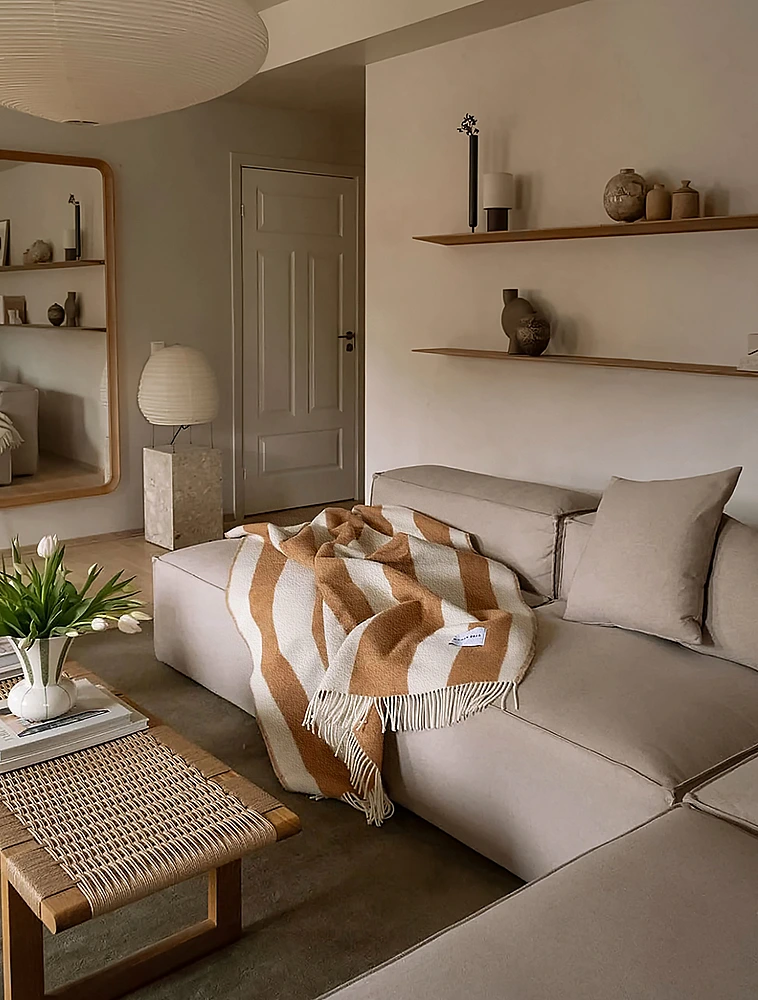 Плед Rough Stripe, 130х200 см от Maison Deux