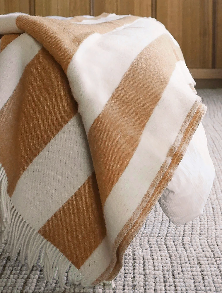 Плед Rough Stripe, 130х200 см от Maison Deux