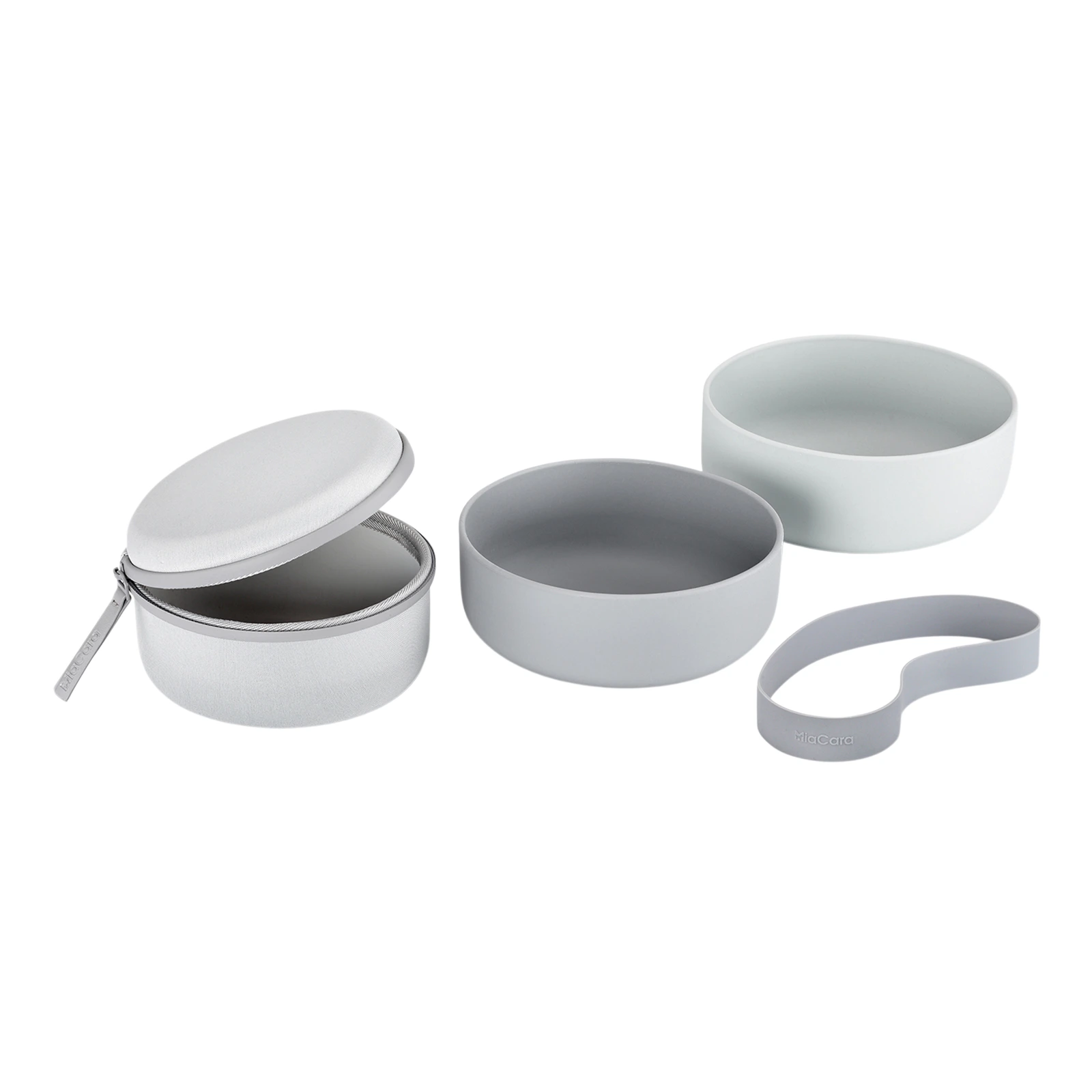 Дорожный набор из контейнера и двух мисок для собак Bento