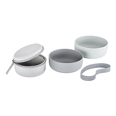 Дорожный набор из контейнера и двух мисок для собак Bento