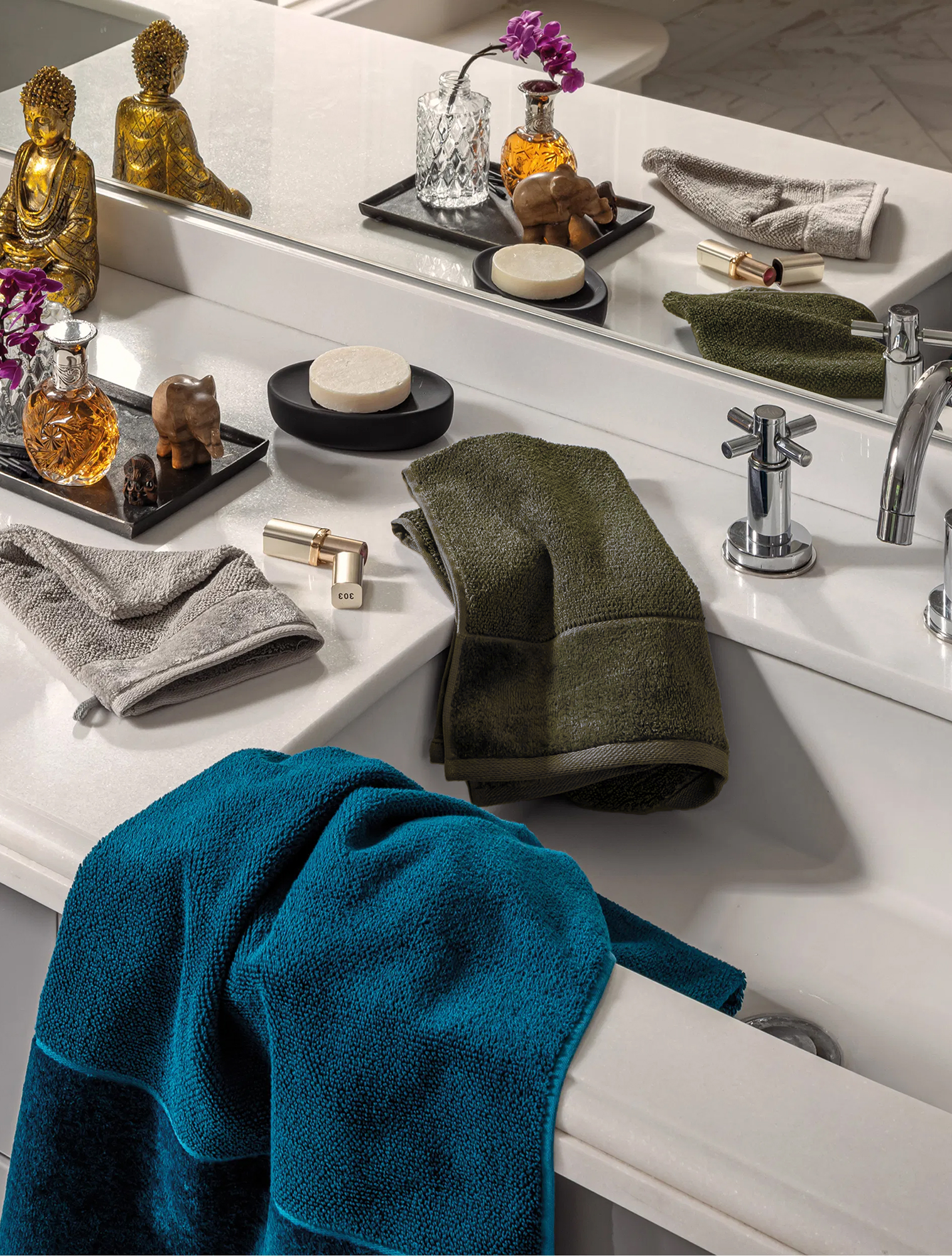 Полотенце Bamboo Luxe Olive, 30x50 см от Möve