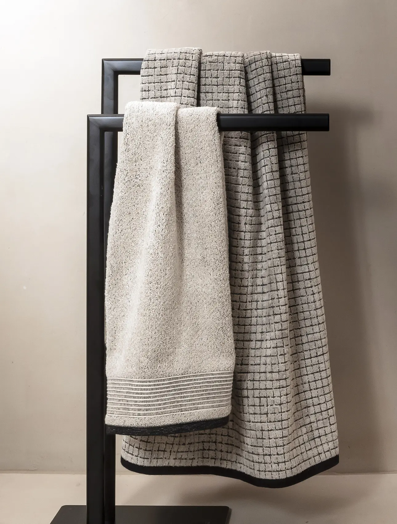 Полотенце Eden Black, 80x150 см