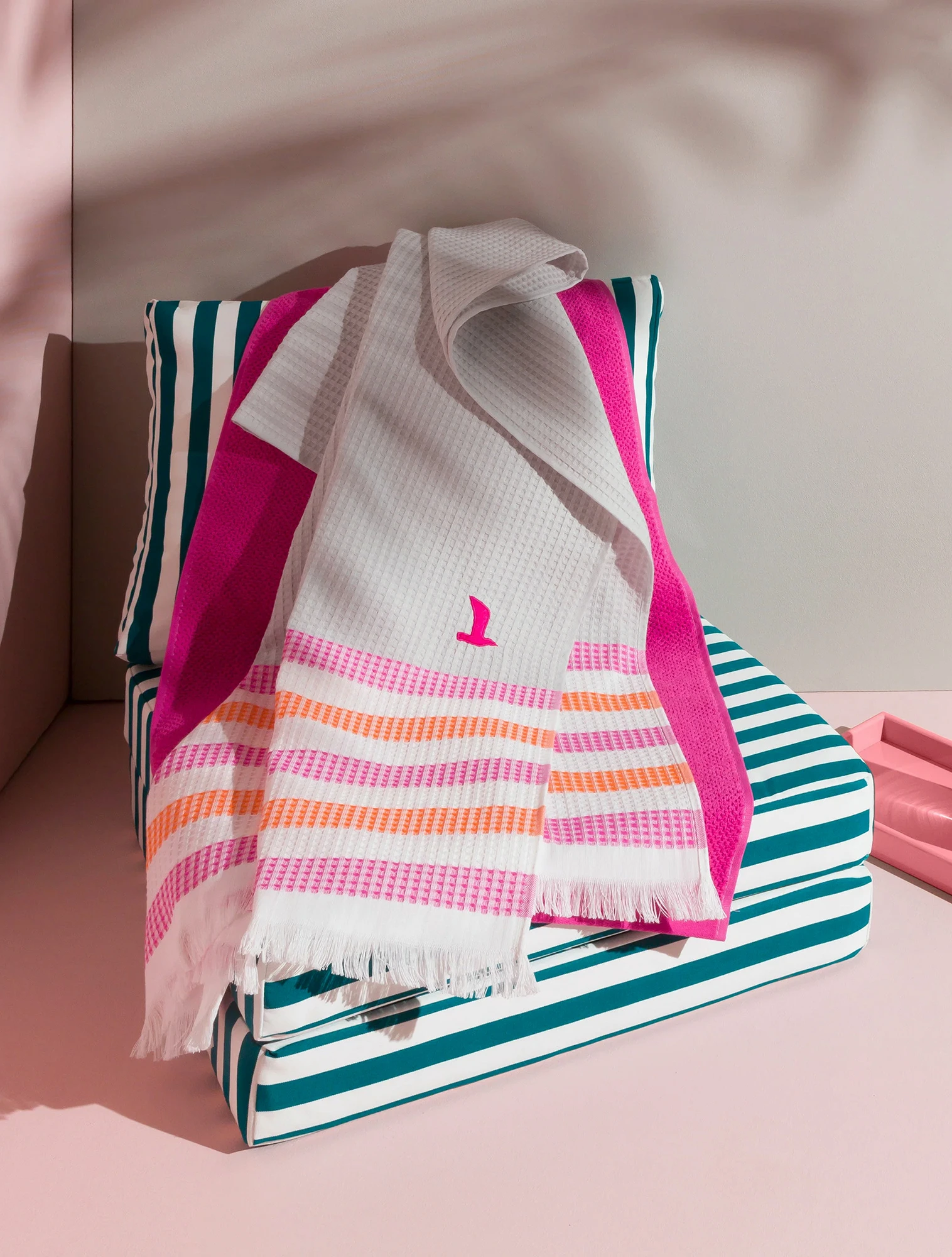 Пляжное полотенце Summer Daylight Pink/Orange, 90х180 см