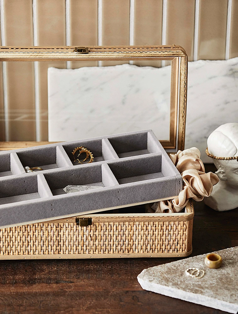 Шкатулка Rattan, 34,5х19 см от Nordal