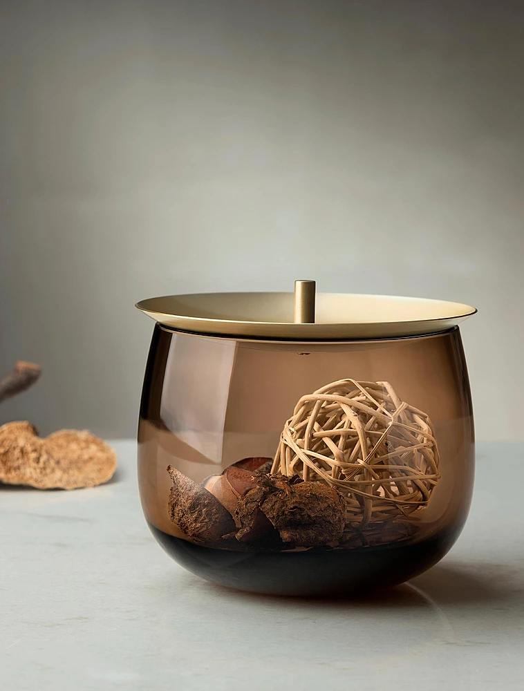 Декоративная ёмкость Beret, 13x10,5 см от Nude Glass