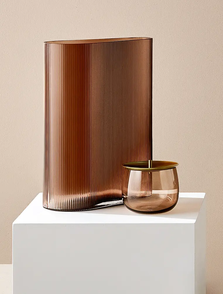 Декоративная ёмкость Beret, 13x10,5 см от Nude Glass