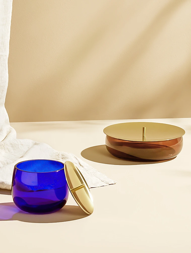 Декоративная ёмкость Beret, 21,5x6,5 см от Nude Glass