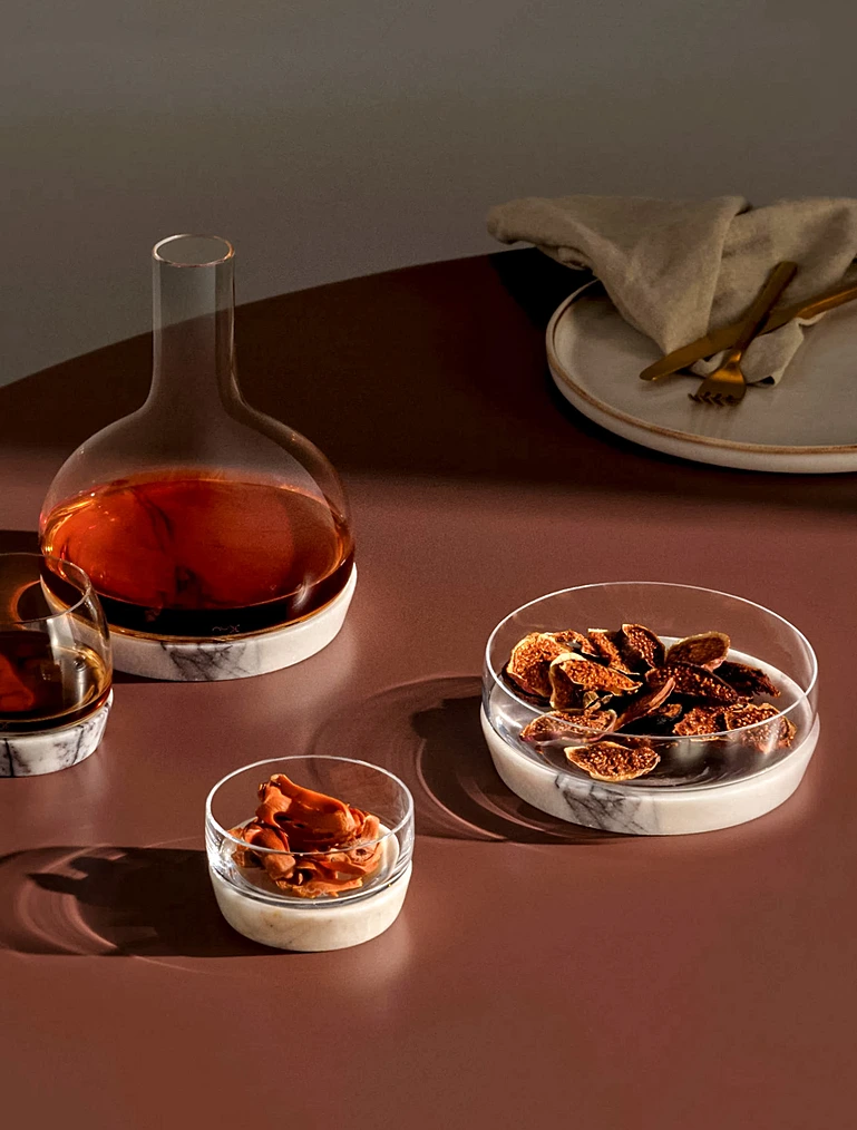 Чаша с подставкой Chill, 15 см от Nude Glass