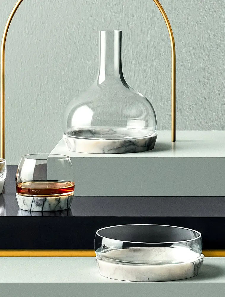 Чаша с подставкой Chill, 15 см от Nude Glass