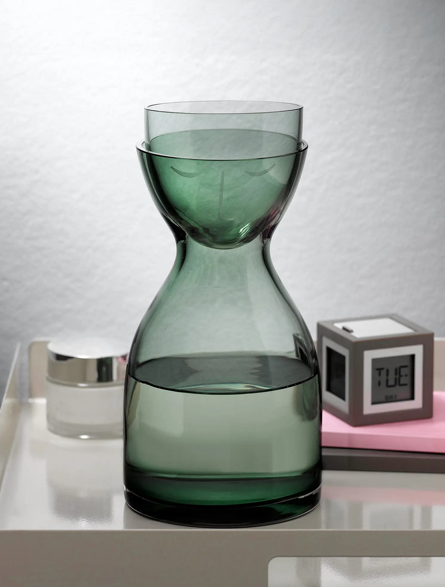 Набор из графина 850 мл и стакана для воды Mr & Mrs