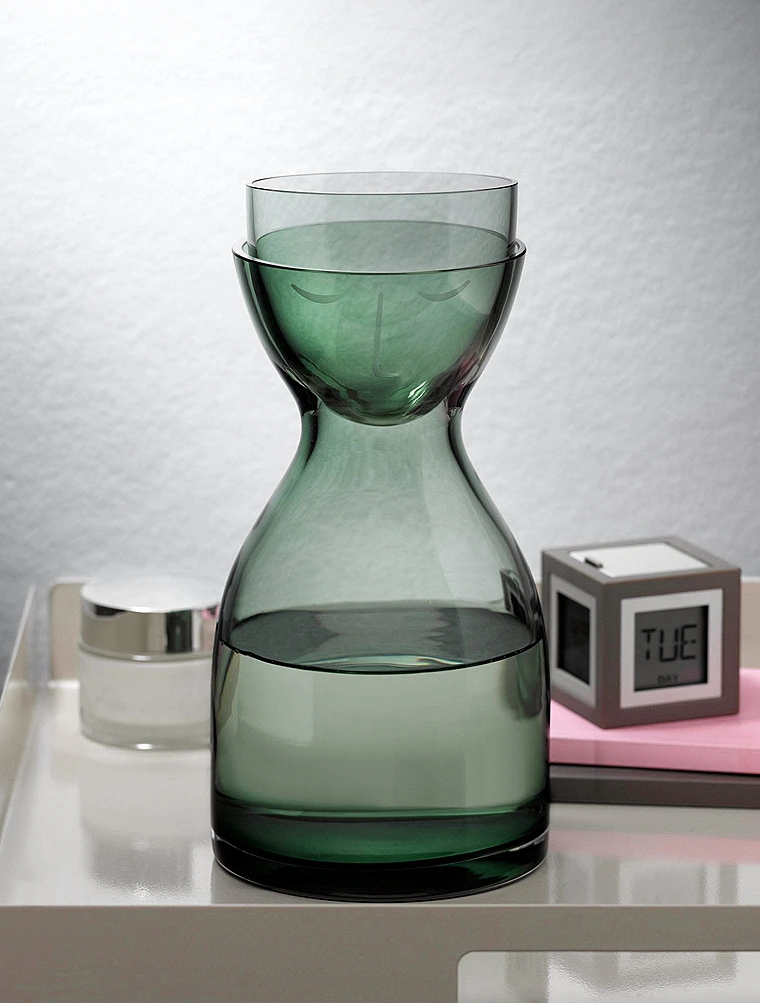 Набор из графина 850 мл и стакана для воды Mr & Mrs от Nude Glass