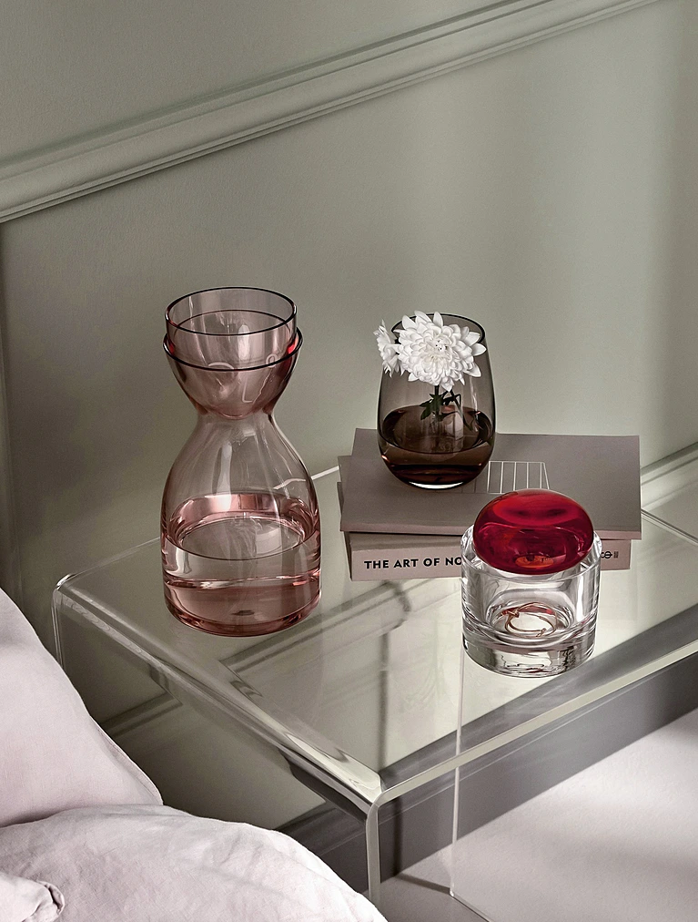 Набор из графина 850 мл и стакана для воды Mr & Mrs от Nude Glass